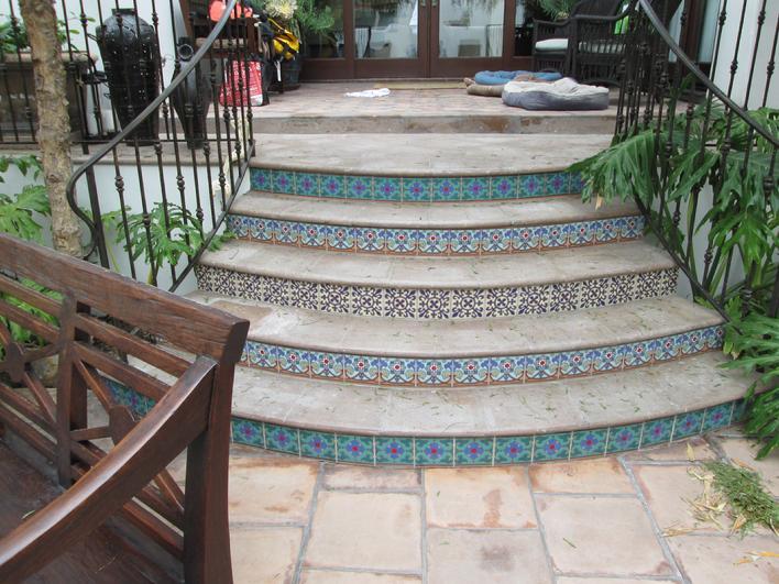 Expert Cantera Stone REstoring and staining ARto Concrete Tiles